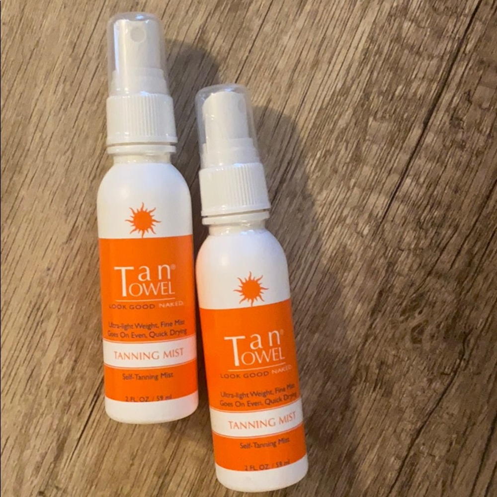 Tan Towel Tanning Mist • NIB • set of 2